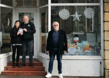 Town centre sparkles for  Christmas window display competition