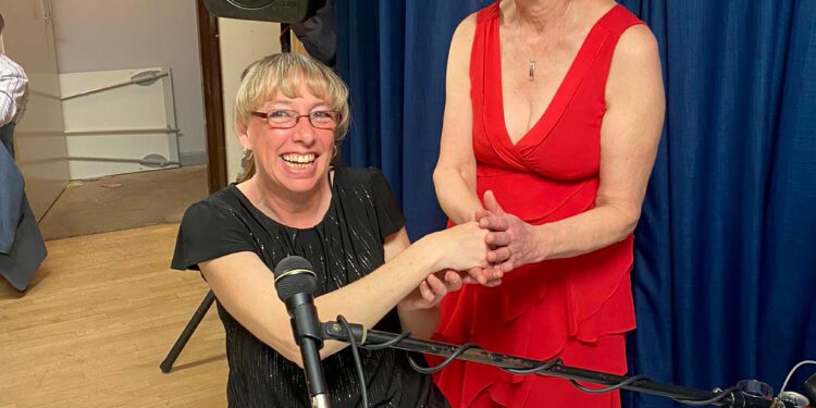 Charity ballroom dancers return to the floor