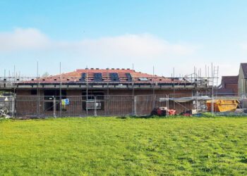 Village hall construction continues at pace