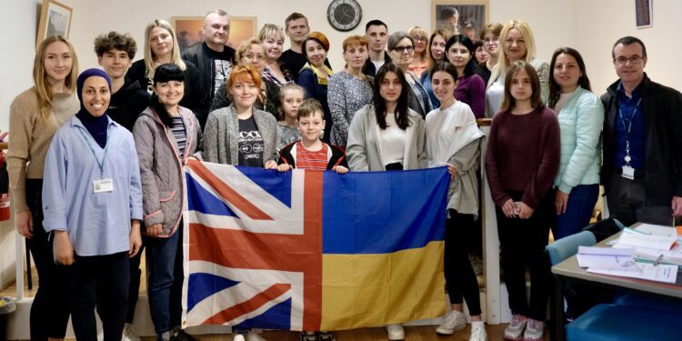 English lessons for Ukrainian refugees