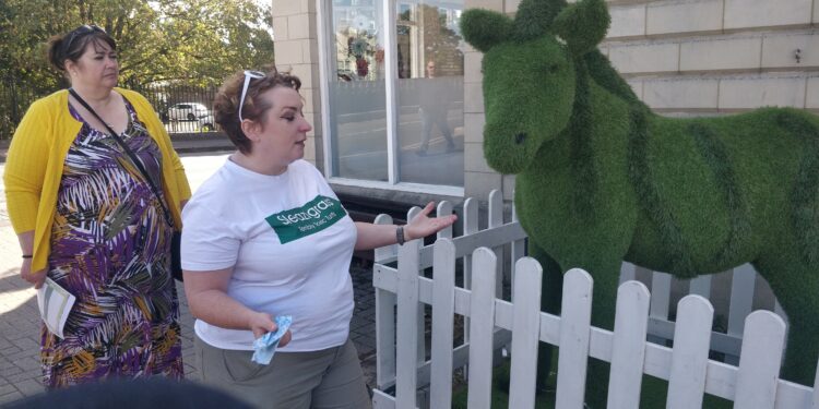 Protest held over town’s animal trail