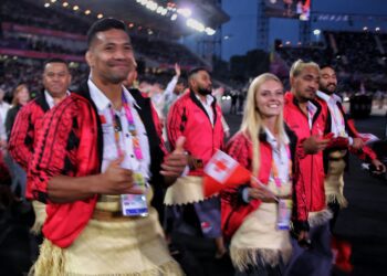 Melksham Sports  therapist at the Commonwealth Games