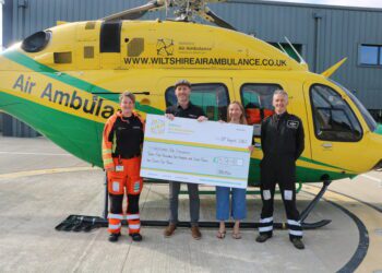 Melksham company raises £35,000 for Air Ambulance
