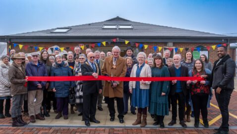 Fanfare for opening of new village hall