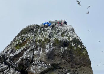 Update from the Rock – former Melksham teacher lives on rock ledge for charity