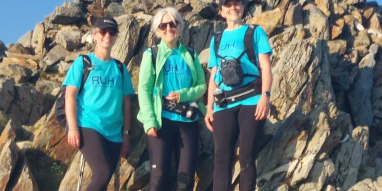 Local Three Peaks team  doubles funds for baby charities