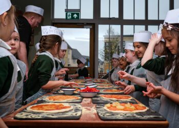 Pupils create ‘dough-liscious’ pizzas in cookery workshop
