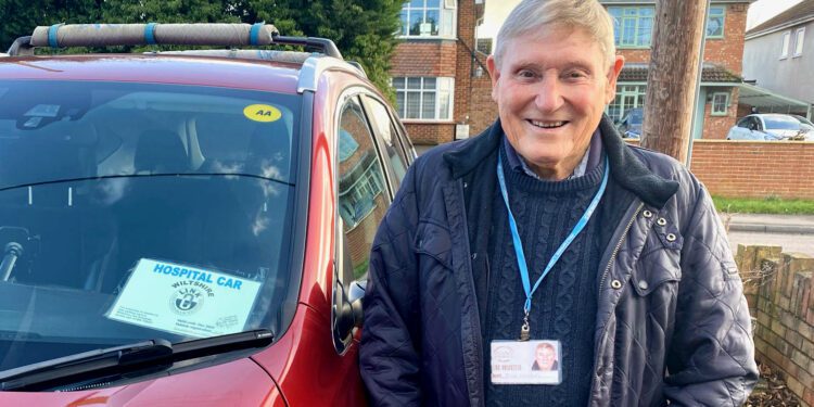 Volunteer driver reaches personal milestone