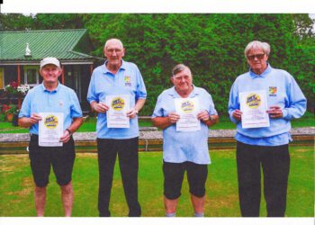 ‘Hot Shot’ foursome celebrate bowls success