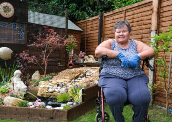 Local woman wins honorary award for late husband’s memory garden