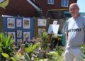 Resident’s ‘gallery in the garden’  showcases seahorse-themed artwork