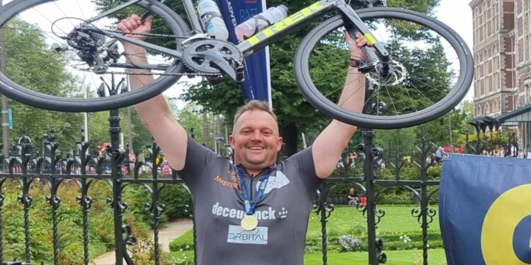 From London to Amsterdam – local man puts in the miles for charity