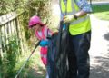 Volunteer to tidy the town at monthly litter pick days