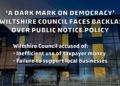‘A dark mark on democracy’ – Wiltshire Council faces backlash over public notice policy