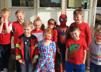 Neon parties and painted noses: Melksham marks Red Nose Day