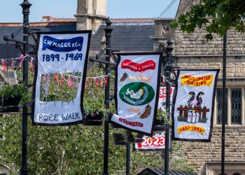 Market Place flags showcase Melksham’s industrial heritage