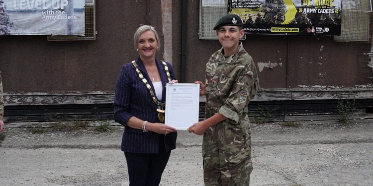 Young army cadet takes on special civic role