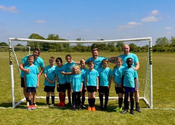 Young footballers’ three-hour challenge raises vital funds for cancer unit