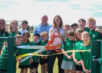 New community sports pitch opens at school in honour of long-standing teacher