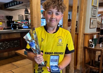 Local boy’s  love of football aids brain  tumour recovery