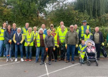 Community joins forces in villages’ biggest-ever litter pick