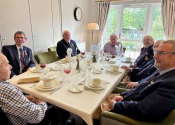 Melksham care home marks new dining room with RAF lunch