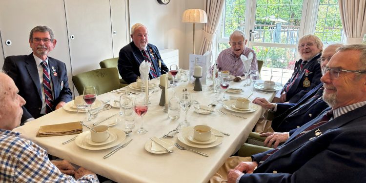 Melksham care home marks new dining room with RAF lunch