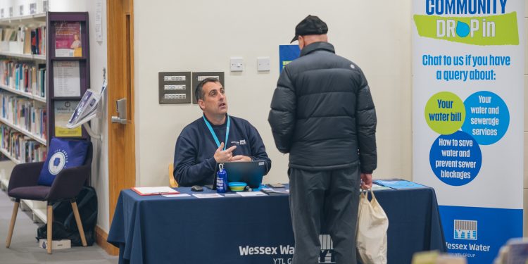 Advice on water bills and at community drop-in