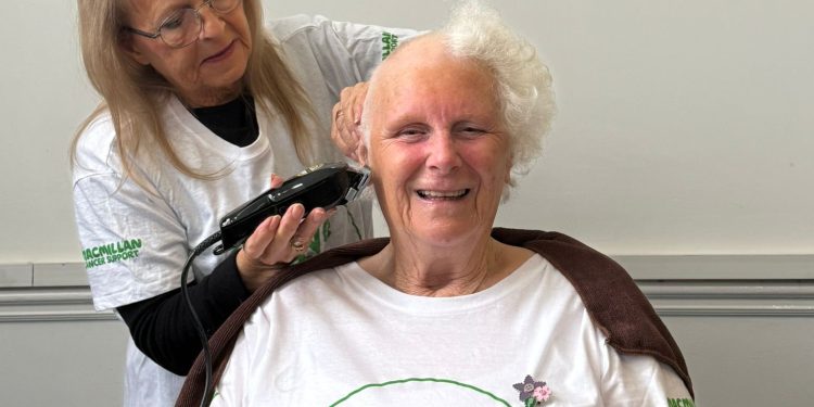 Melksham woman shaves head for cancer charity
