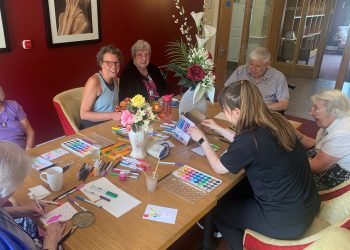 Royal recognition for care home residents’ artwork