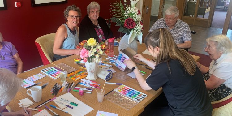 Royal recognition for care home residents’ artwork