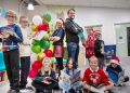 Primary school gifts books to children