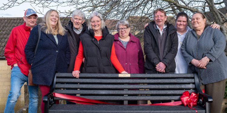 Memorial bench dedicated to Melksham woman