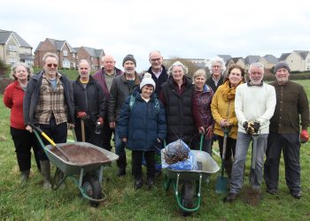 Community tree planting at Clackers Brook