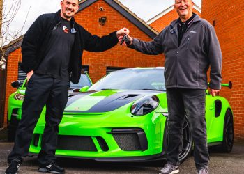 Former Melksham racer back  on the track after supercar win