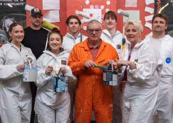 Company volunteers brighten youth charity space