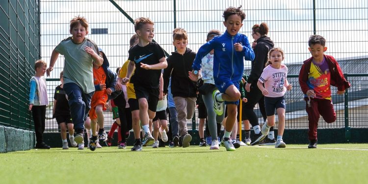 Children get active with school’s mini marathon
