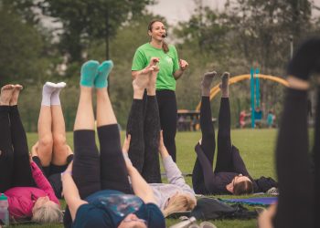 Park yoga returns with over 60 people