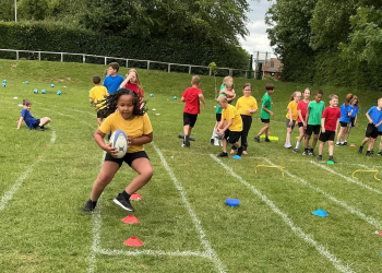 Pupils try new sports at school festival
