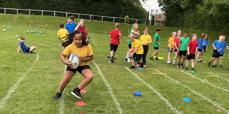 Pupils try new sports at school festival
