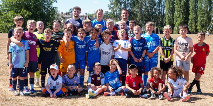 Melksham youngsters enjoy free football in park
